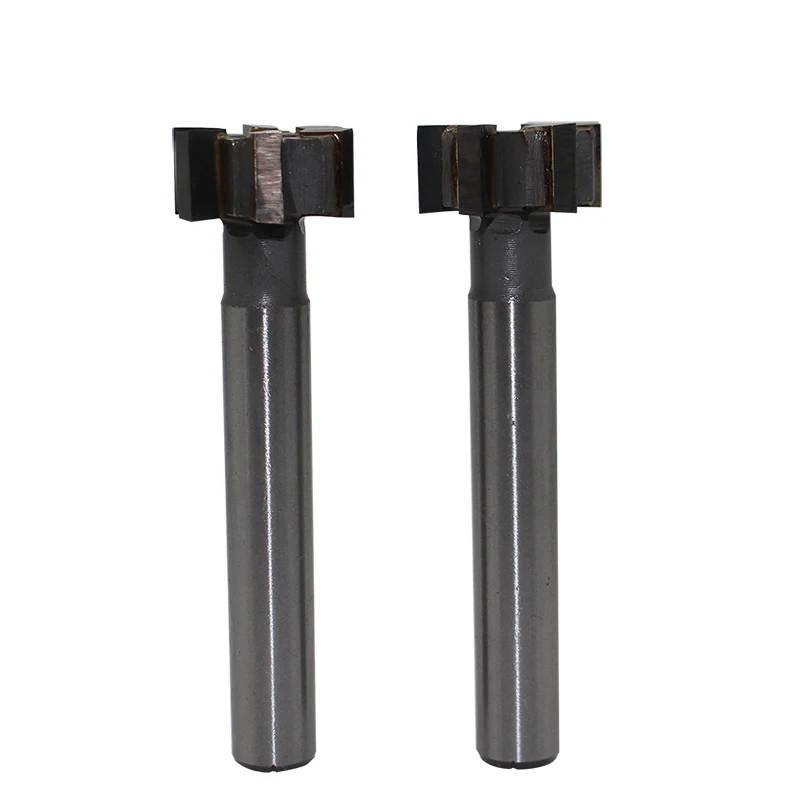 Cortador de fresa de liga de 6 sulcos, 2 peças 25mm * 12mm, haste reta, ranhura de carboneto