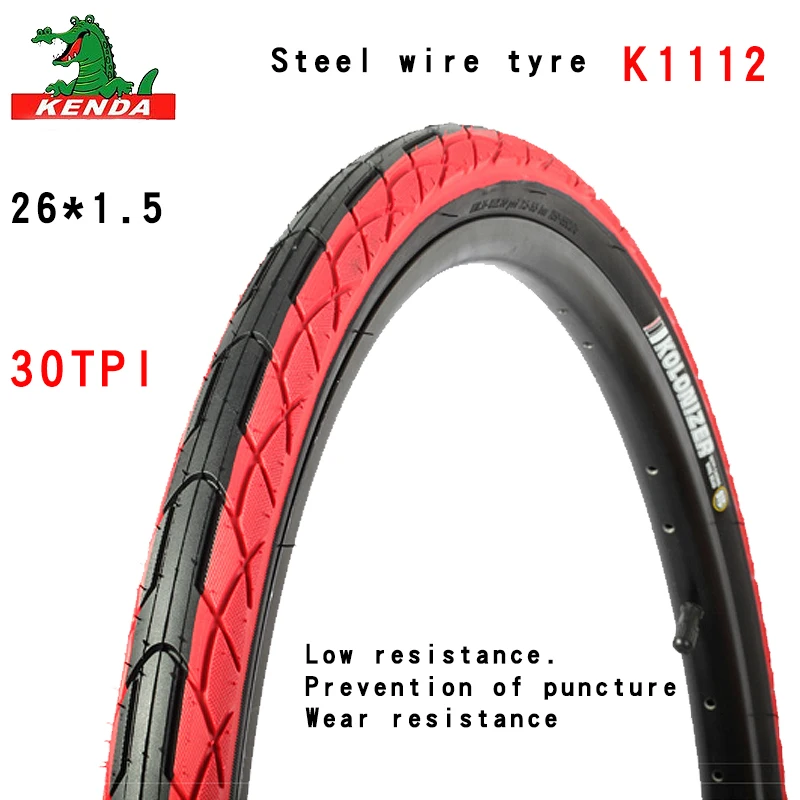 Kenda bicycle tire K1112 26 inches anti puncture 26*1.5 1.75 folding 60TPI Steel wire tyre 30TPI mountain bike tires