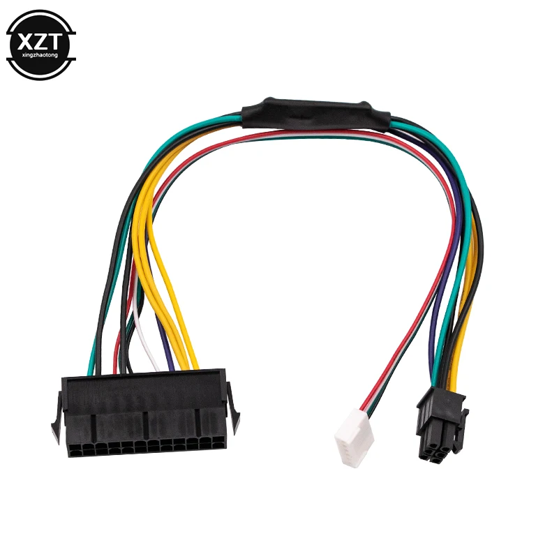 ATX 24-контактный к материнской плате 2-портовый 6-контактный адаптер 18AWG PSU Кабель питания Шнур для HP Z220 Z230 SFF Материнская плата Серверная рабочая станция