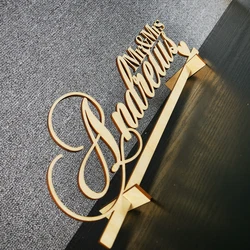 Su misura Personalizzati Mr & Mrs Ultimo Nome Tabella di Cerimonia Nuziale nome Segno Sweetheart Decorazione di Cerimonia Nuziale Forniture di Legno Posto Segno