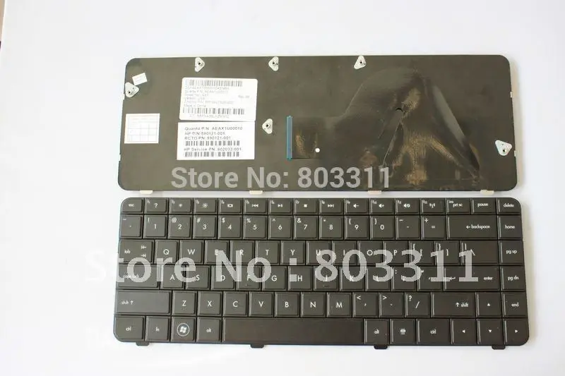 

Free Shipping:Brand New Laptop keyboard ,Notebook keyboard for HP CQ42 G42 Service US BLack 590121-001