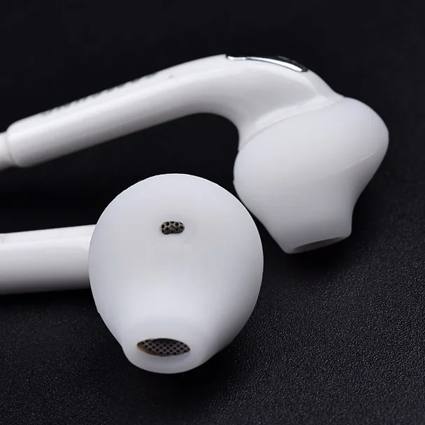4 paires d'embouts d'écouteurs en Silicone, couvre-embouts antidérapants de remplacement pour Samsung Galaxy Note 5/Note 7/S7/S6 Edge blanc/noir