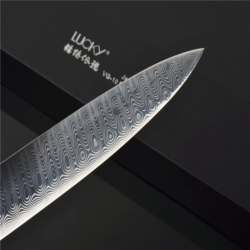 Long Lasting Sharp, Durable Luxury Ultimate Sharp Swedish Powder Steel Damascus Professional Chef Knife With Wood Handle