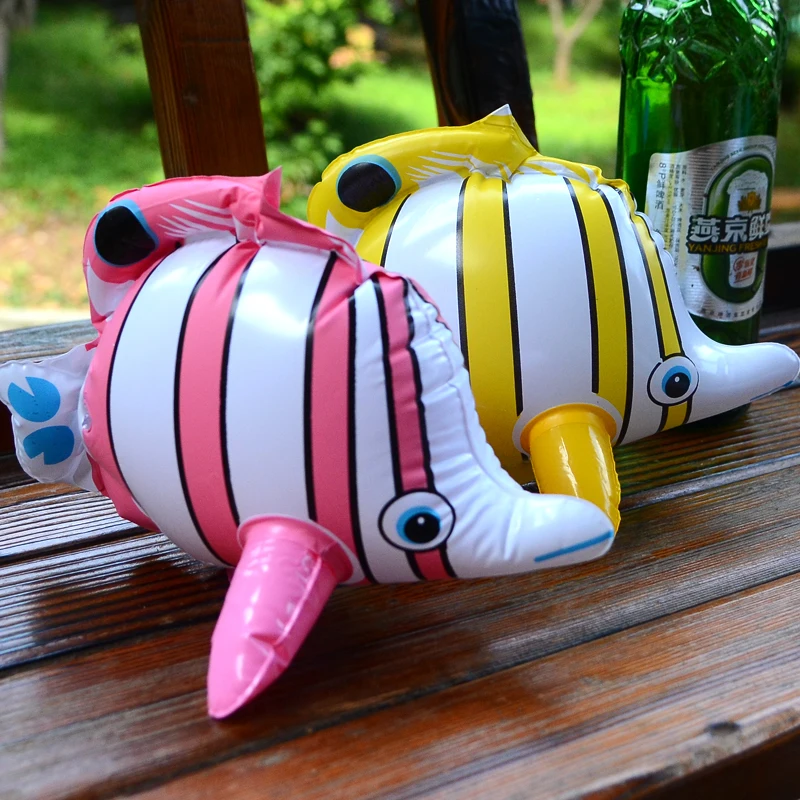 

2pcs Seafood Inflatable Sea Animals Tropical Fish Adornment Animal Toys Bath Water Colorful Pvc The Kindergarten Toy Child Gift