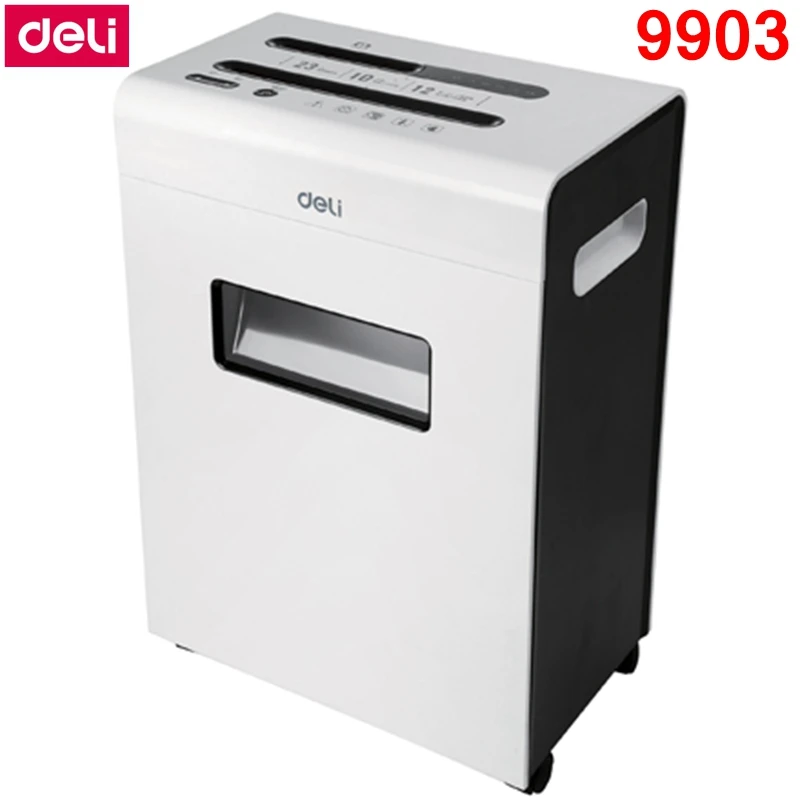 [ReadStar]Deli 9903 Electric paper shredder office 23L volume 220-230VAC/50Hz 12 pieces auto stop Paper shredder Drawer type