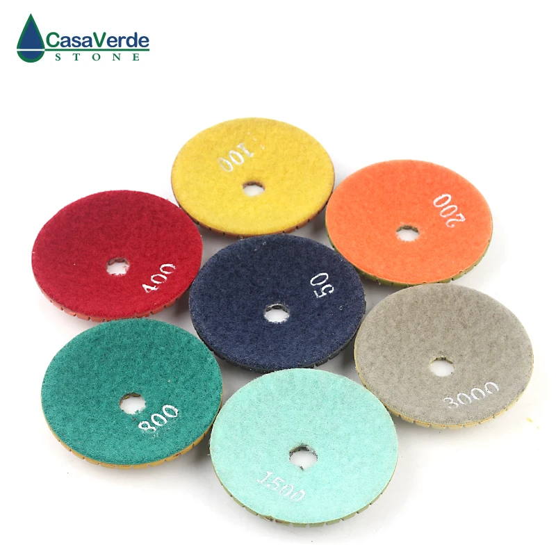 Diamond Convex Polishing Pad 8pcs Bowl Arc Type Diamond Polishing Pad For Marble Granite With Backer Pad Convex Disc