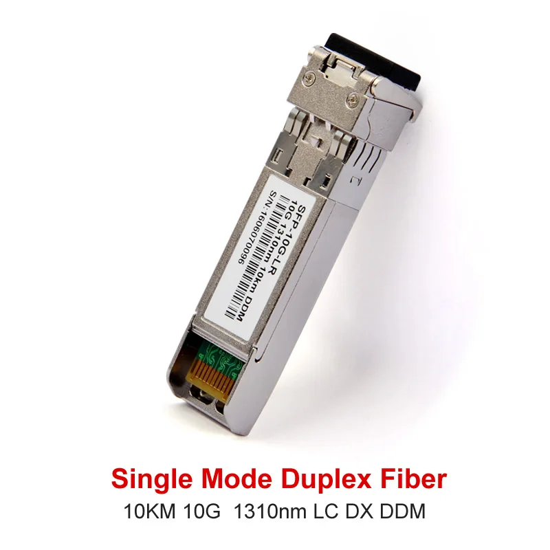 Double Fiber Optical SFP Transceiver Module 10 Gigabit Single Mode Ethernet Compatible Switch 10G 10KM SM 1310nm LC Connector