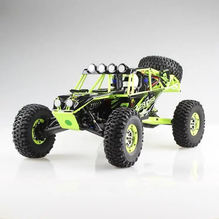 WLtoys 10428 1/10 2.4G 4WD RC Monster Crawler RC Car with LED Light RC rock-climber Remote Control Electric Wild Track Warrior