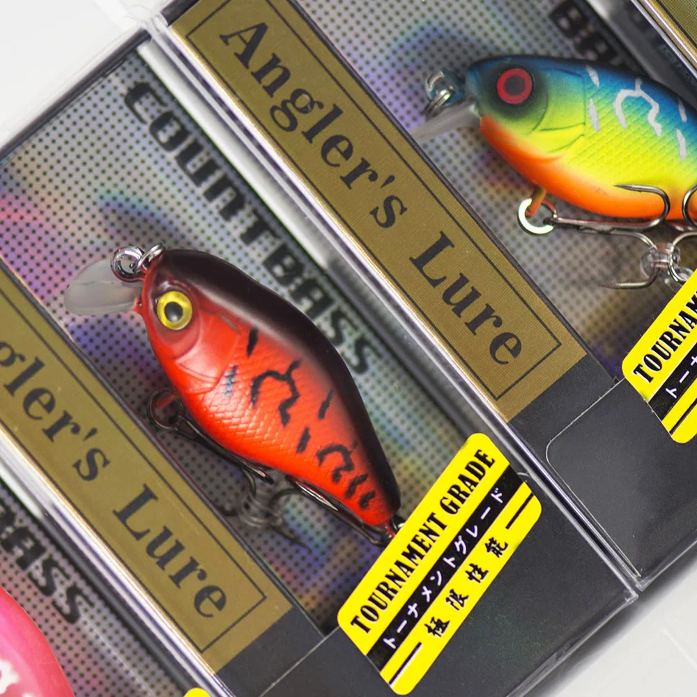 38 mm 4,4 g Kurbelköder Hartplastik Angelköder, Countbass Wobbler Süßwasser Crappie Angelköder