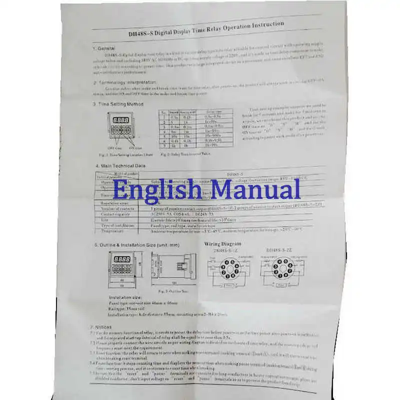 DH48S-S 0.1s~99h Repeat Cycle SPDT Time Relay Counter with Socket/Base AC110V/220V/380V/36V DC 24V/12V Digital Timer Relay