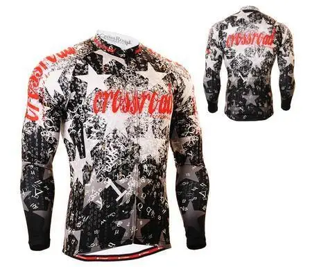 Men`s Long Sleeve Road Bike Bicycle Clothing Cycling Jersey Useful 3 Rear-pockets Quick Dry Long-lasting Polyester Graphic MTB