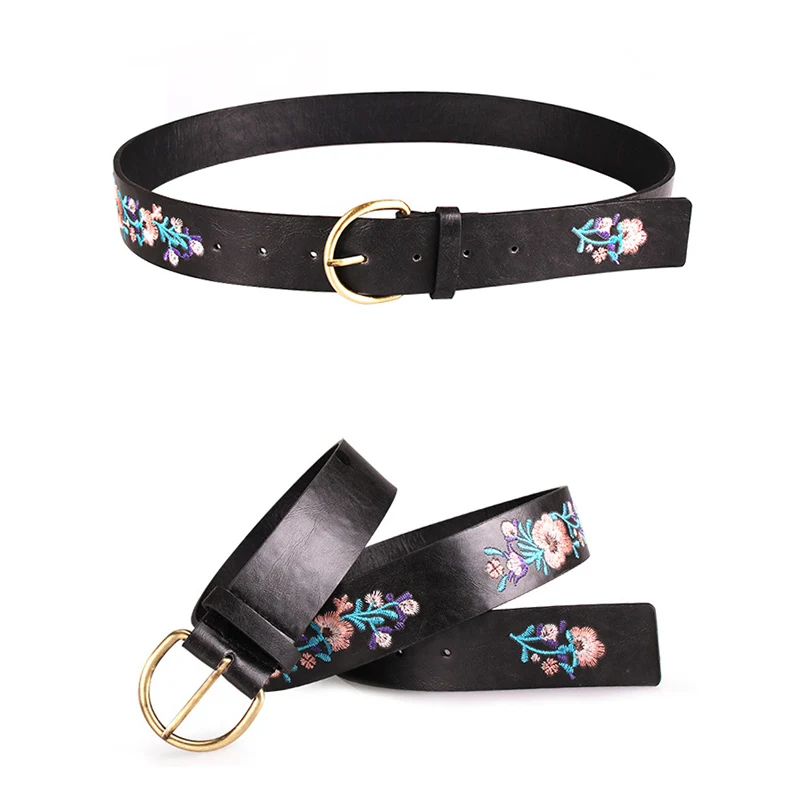 Maikun Belts for Women Vintage Embroidery Women belt