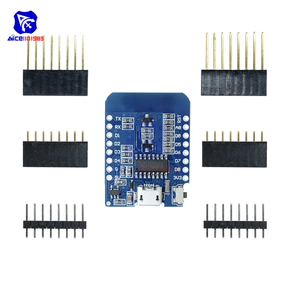 ESP8266 ESP-12 ESP-12F CH340G CH340 Micro USB for Arduino WeMos D1 Mini WIFI Development Board D1 Mini NodeMCU V2 IOT Board 3.3V