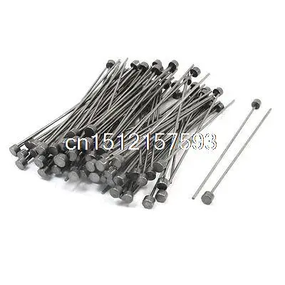 Mould Manufacturing 6mm Tip 1.5mm Shank Straight Ejector Pins 100 PCS