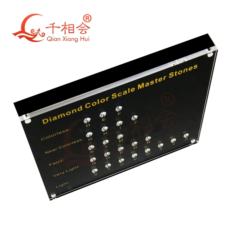 Diamond color grading 23 colors D To Z  round shape with laser Cubic Zirconia stone cz Master Tester Tools