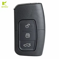 KEYECU Replacement Smart Car Remote Key for Ford C-Max Focus MK2 Kuga Mondeo Galaxy HU101 Blade Fob Keyless Go 3M5T15K601-DC/DB