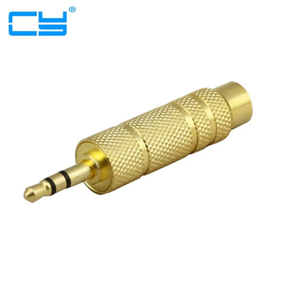 

3.5mm Male to 6.5 mm Female Adapter 3.5 plug to 6.35 Jack Stereo Speaker Audio Adapter converter for Mobile Phone PC Notebook