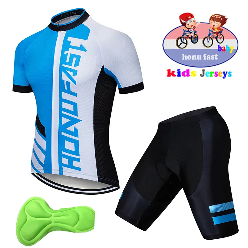 2026 Kids Cycling Jersey Sets Short Sleeve Jerseys Kid\'s Bike Shorts Outdoor Road Boys MTB Cycling Clothing Cycling Kit