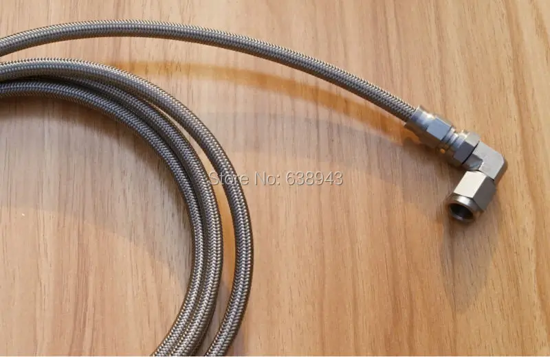 

Нержавеющая сталь 7/16unf-4an an4, кованый тормозной шланг 90 градусов, поворотные концевые фитинги ptfe