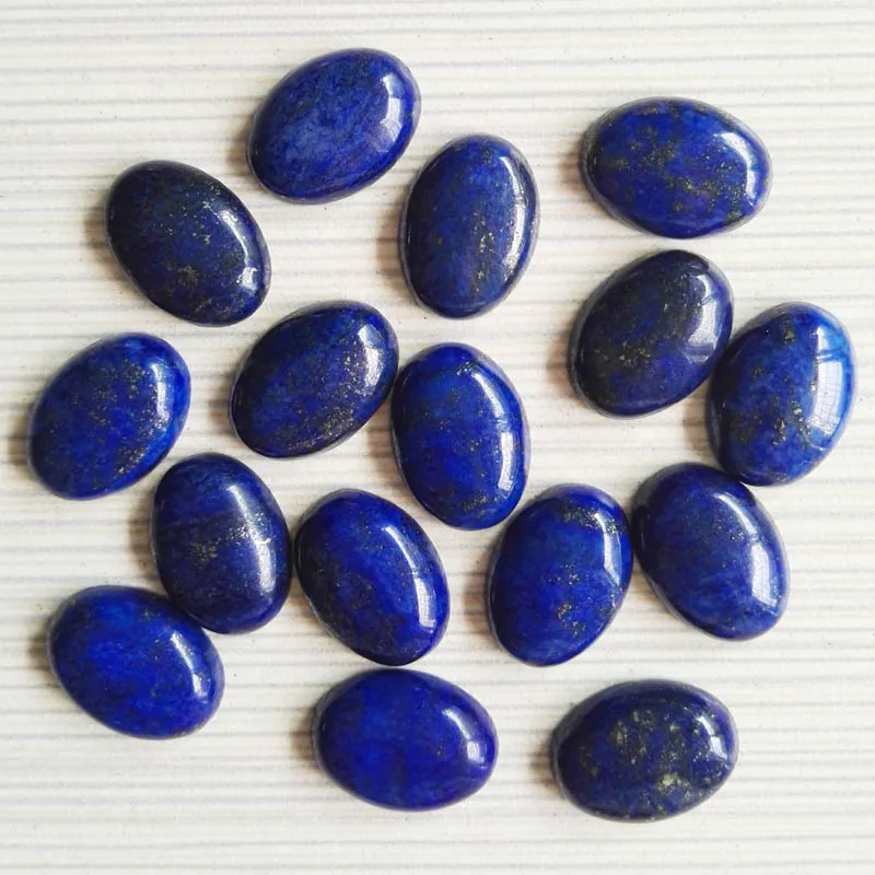 

Wholese fashion hot selling Lapis lazuli Stone beads oval CAB CABOCHON loose Beads for jewelry 13x18mm 30pcs/Lot