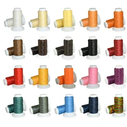 20 Colors Waxed Cords Sewing Thread 50 Yard 0.8mm Handmade Polyester String Strap Necklace Rope Bead for DIY Jewelry Making