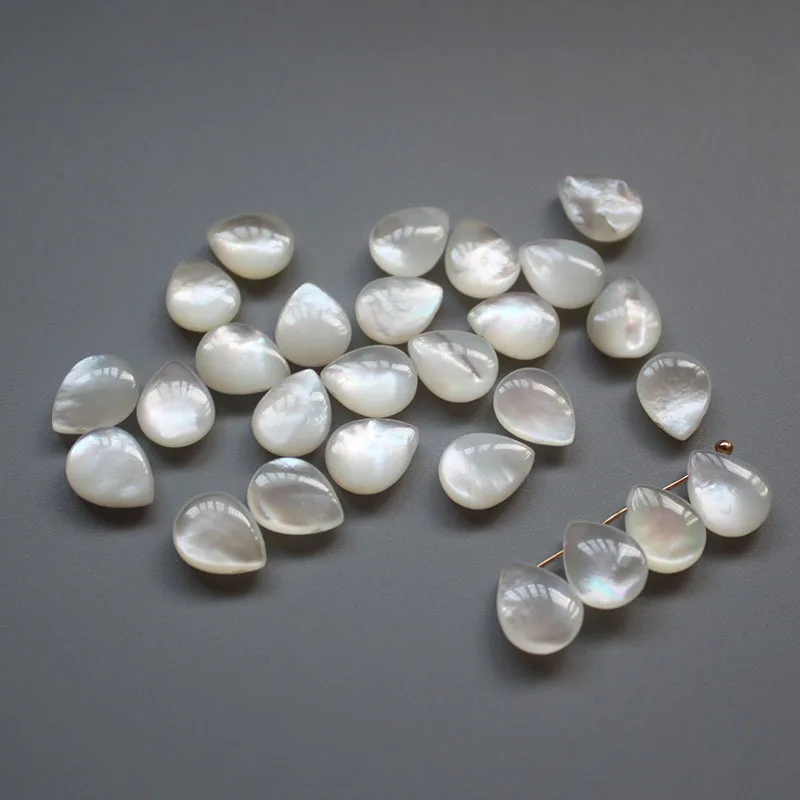 8*10MM 4 Color Faceted Natural Mother Pearl Shell Teardrop Loose Beads For DIY Jewelry Making Finding Pendant Bracelet Necklace