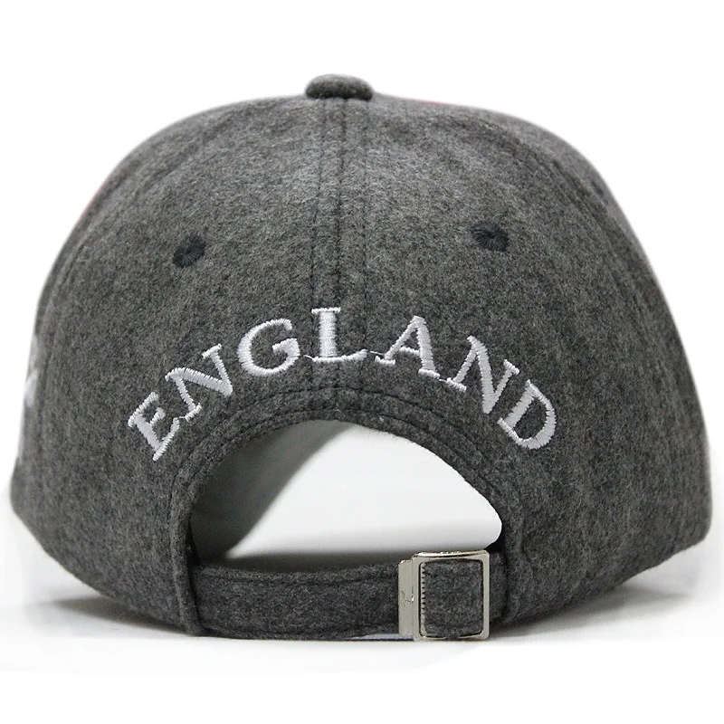 New Arrivals Winter Baseball Cap Men Liverpool Warm Felt Bone Snapback Hat Women Gorras Snap Backs With England Flag for Autumn