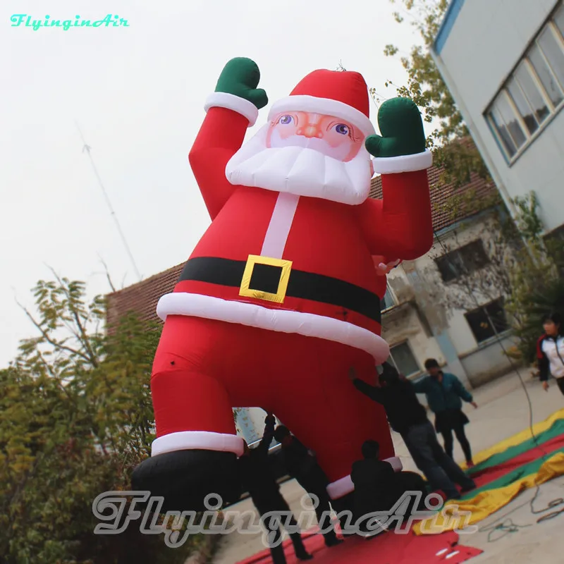 5m/3m Outdoor Decorative Christmas Inflatable Santa Claus with Gift Bag