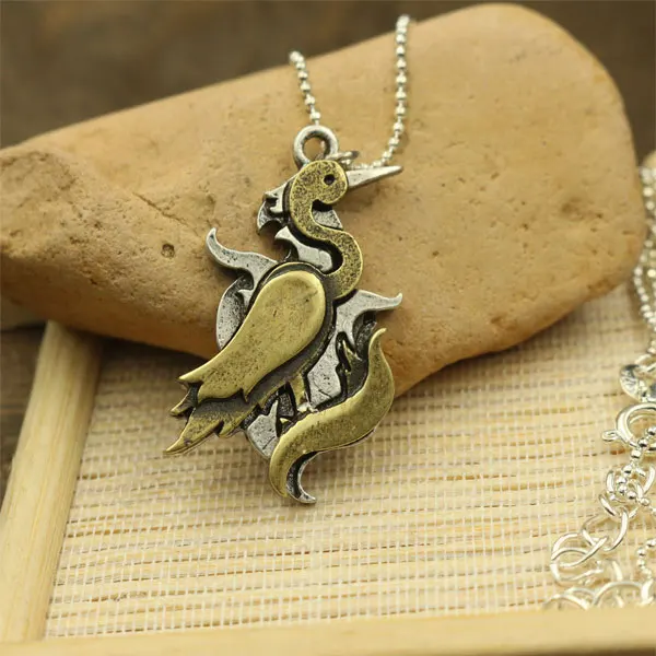 1pcs cute Heron lovey animals pendant stereoscopic necklace pendant girl jewelry