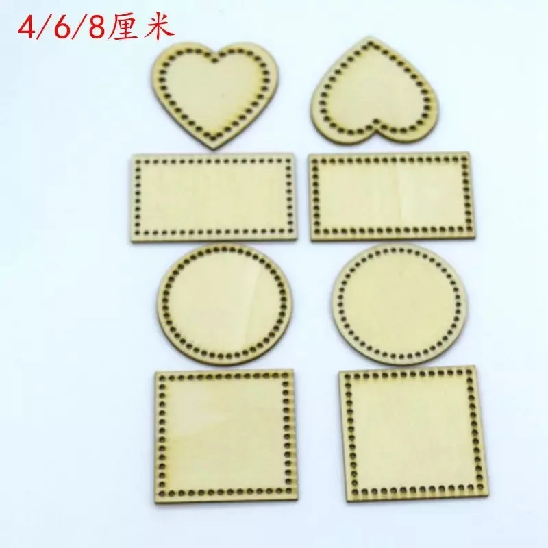 laser cut rectangle cross stitch blank edges holes needlework personal decorations