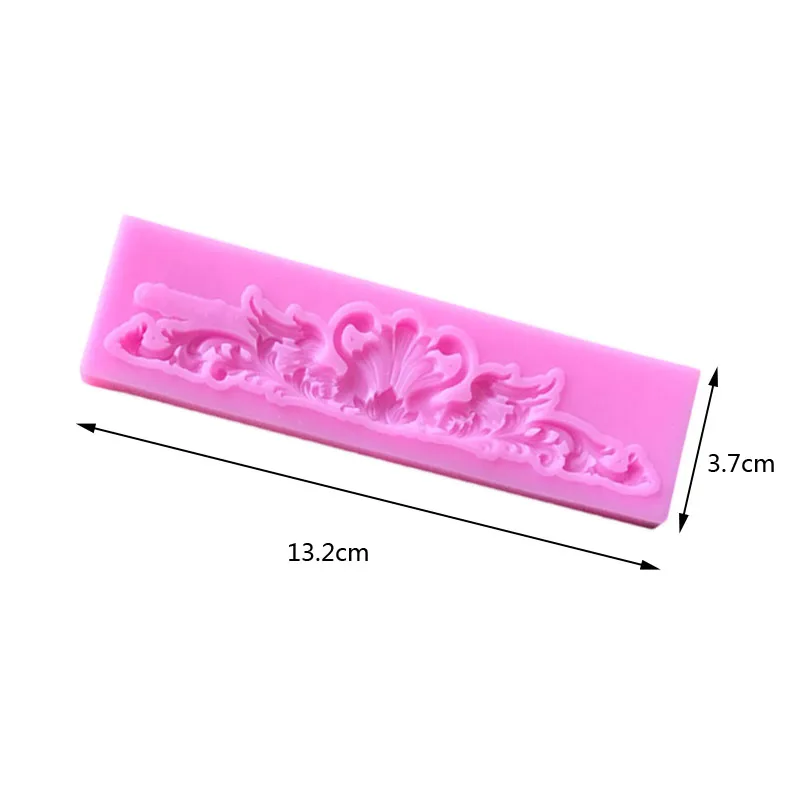 Hot Sale DIY Sugar craft Cake Vintage Relief Border Silicone Mold Fondant Mold Cake decorating Tools Gum paste Mold