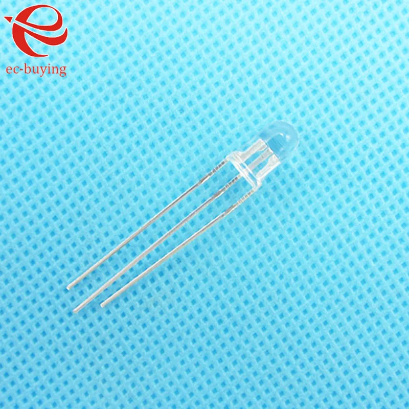 10pcs/lot F5 5mm LED Bi-Color Common Anode Round Light Emitting Diode Dual Color Red Green Brightness Ultra Bright Transparent