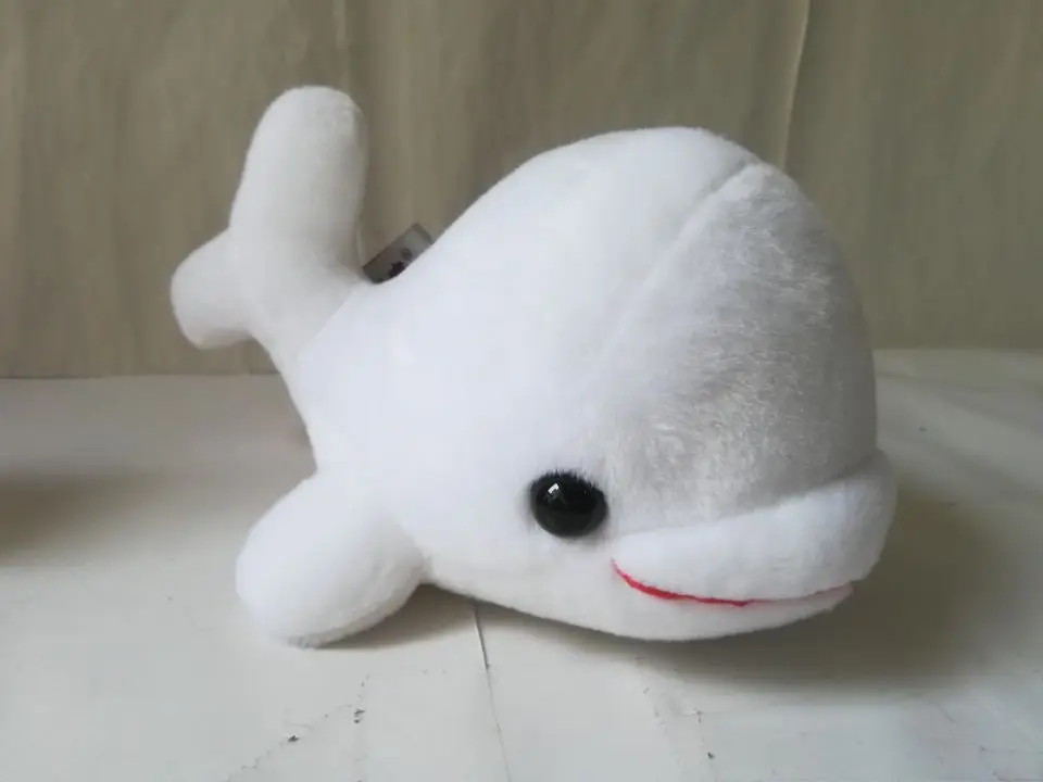 

about 23cm lovely white dolphin plush toy soft doll baby toy ,birthday gift b2257