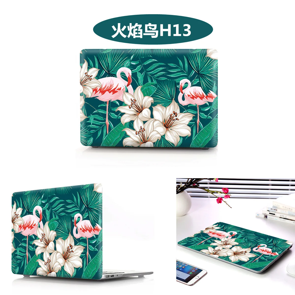 For Macbook Shell For Apple Laptop Flamingo Computer Shell Air 13.3 A1932 Shell Pro Rteina Touch Bar 11 12 13 15 Inches