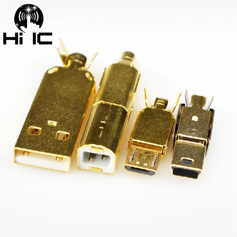 HiFi Audio Gold plated Type A Type B Type C USB A USB B USB 3.0 Mini USB Mico Connector Jack Tail Sockect Connector Port Sockect