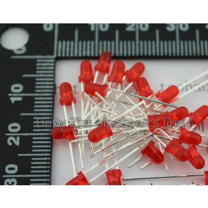 

5000PCS/LOT 3MM red bright LED tube LED light-emitting diode crystal diode