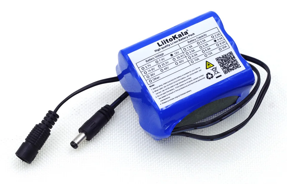 LiitoKala 12 v 4.4 Ah 4400mAh 18650 akumulatory 12.6V PCB bateria litowa płyta ochronna