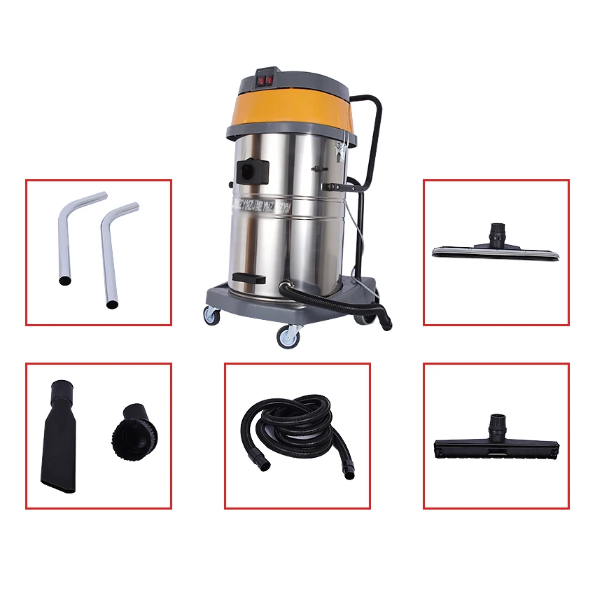 220V/50 Hz  BF502 vacuum cleaner home powerful high power 2000W hotel car wash industrial vacuum suction machine 70 liters