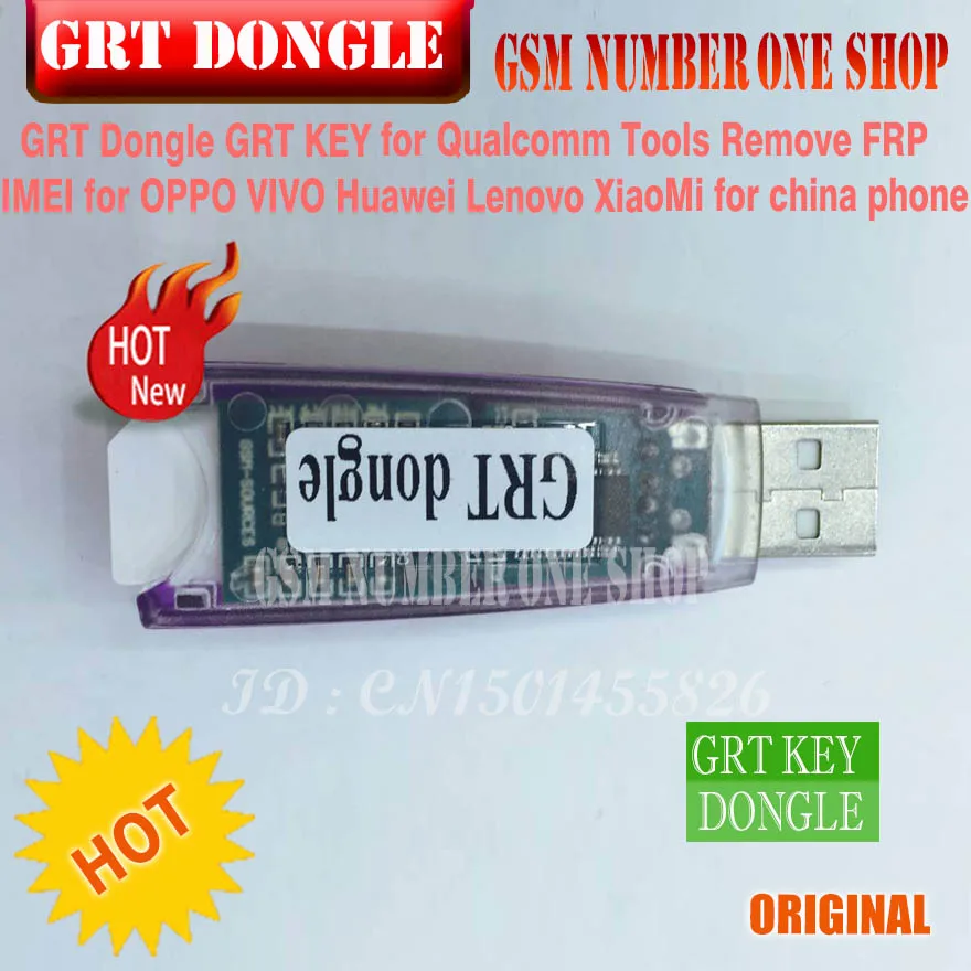 Original Newest grt key  GRT Dongle Qualcom Tools Remove FRP IMEI For OPPO VIVO Huawei Lenovo XiaoMi Support ALL Qualcomm CPU