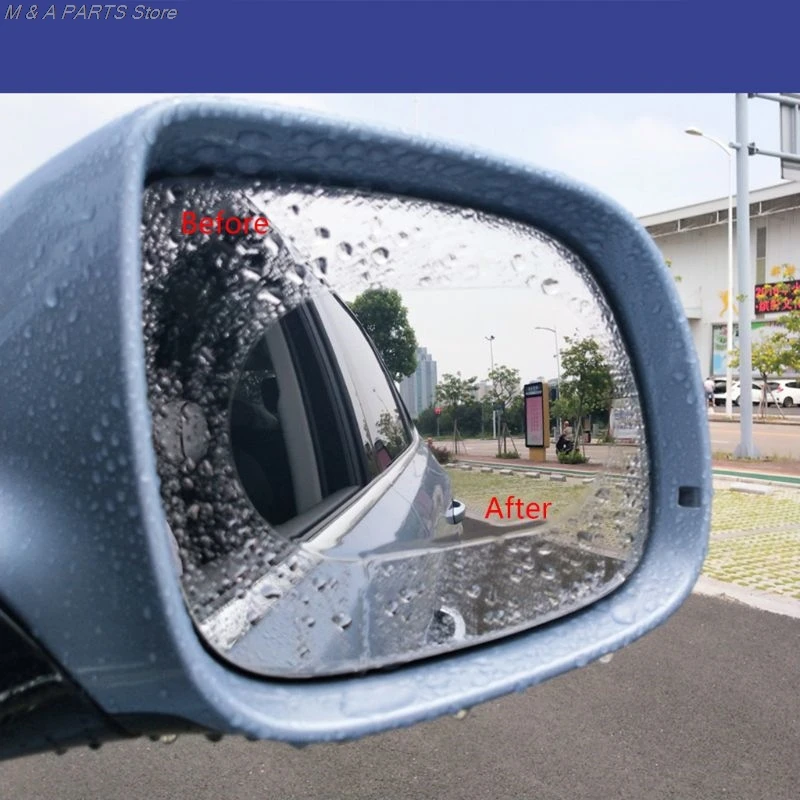 2PCS Car Rearview Mirror Protective Anti Water Film Anti Fog Window Foils Rainproof Rear View Mirror Protective Film Hot