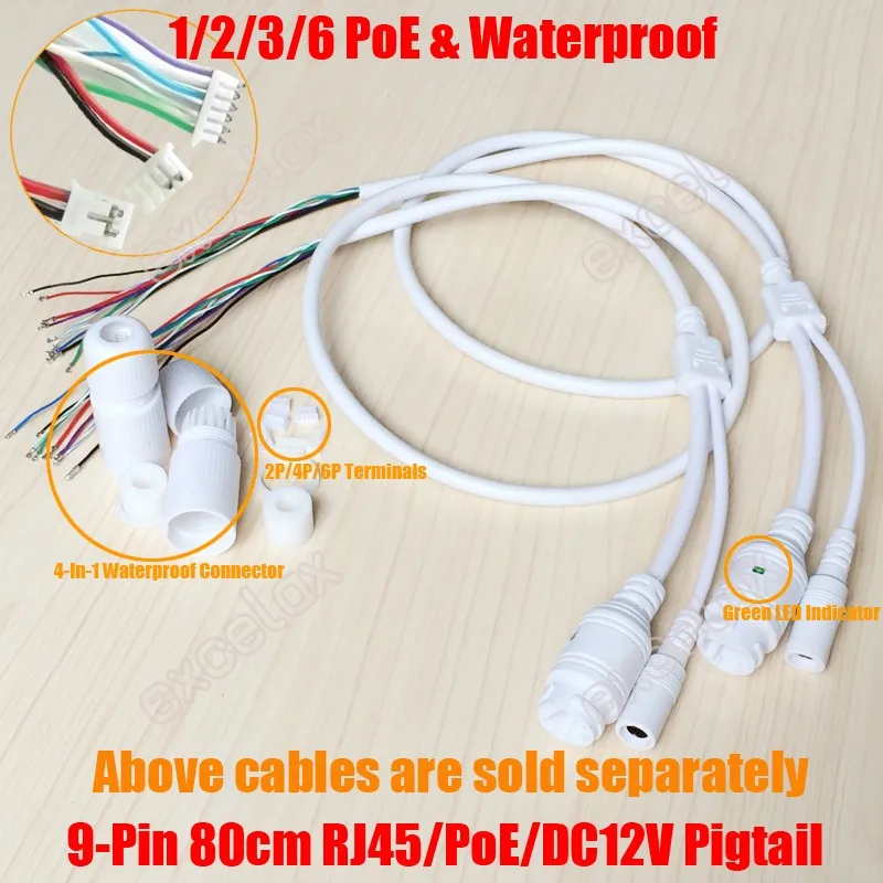 ehbn9 RJ45 Coperchio Tappo connettore Impermeabile per Cavo a Spirale per Telecamera IP di Rete Esterna Bianco
