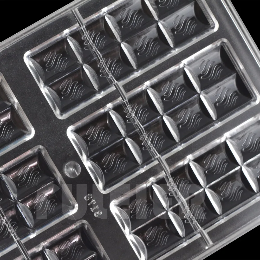 DIY Polycarbonate Chocolate bars mold cake decoration Pastry Baking Dish confectionery tools Chocolate Candy Mold
