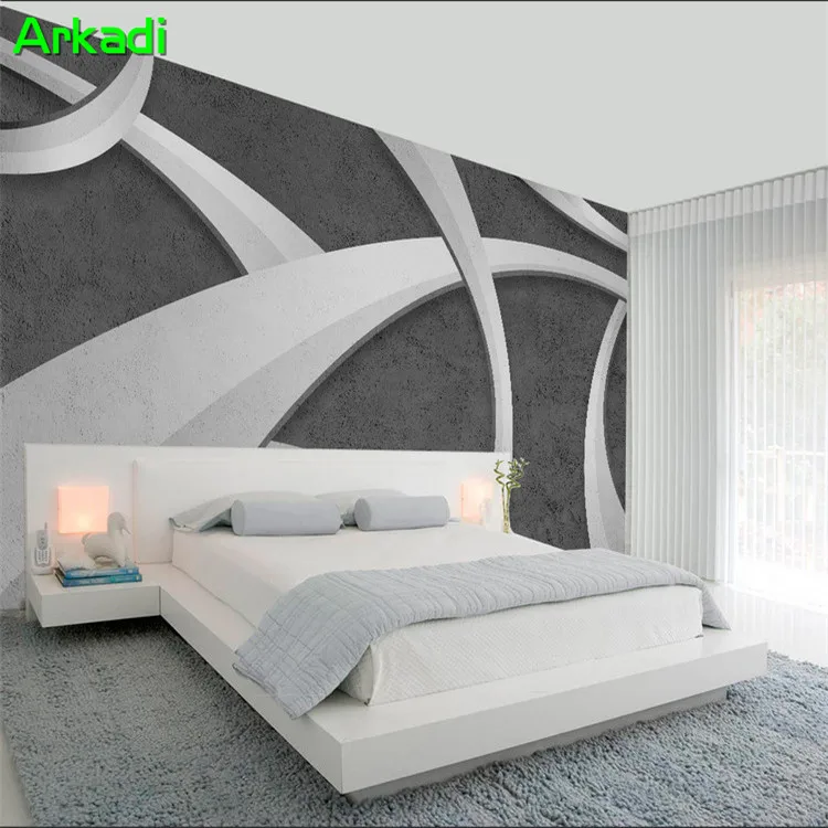 

Custom Size 3D Wallpaper Living Room Porous Concrete Cement Wall Texture Lime Waterproof Mural Home Decor