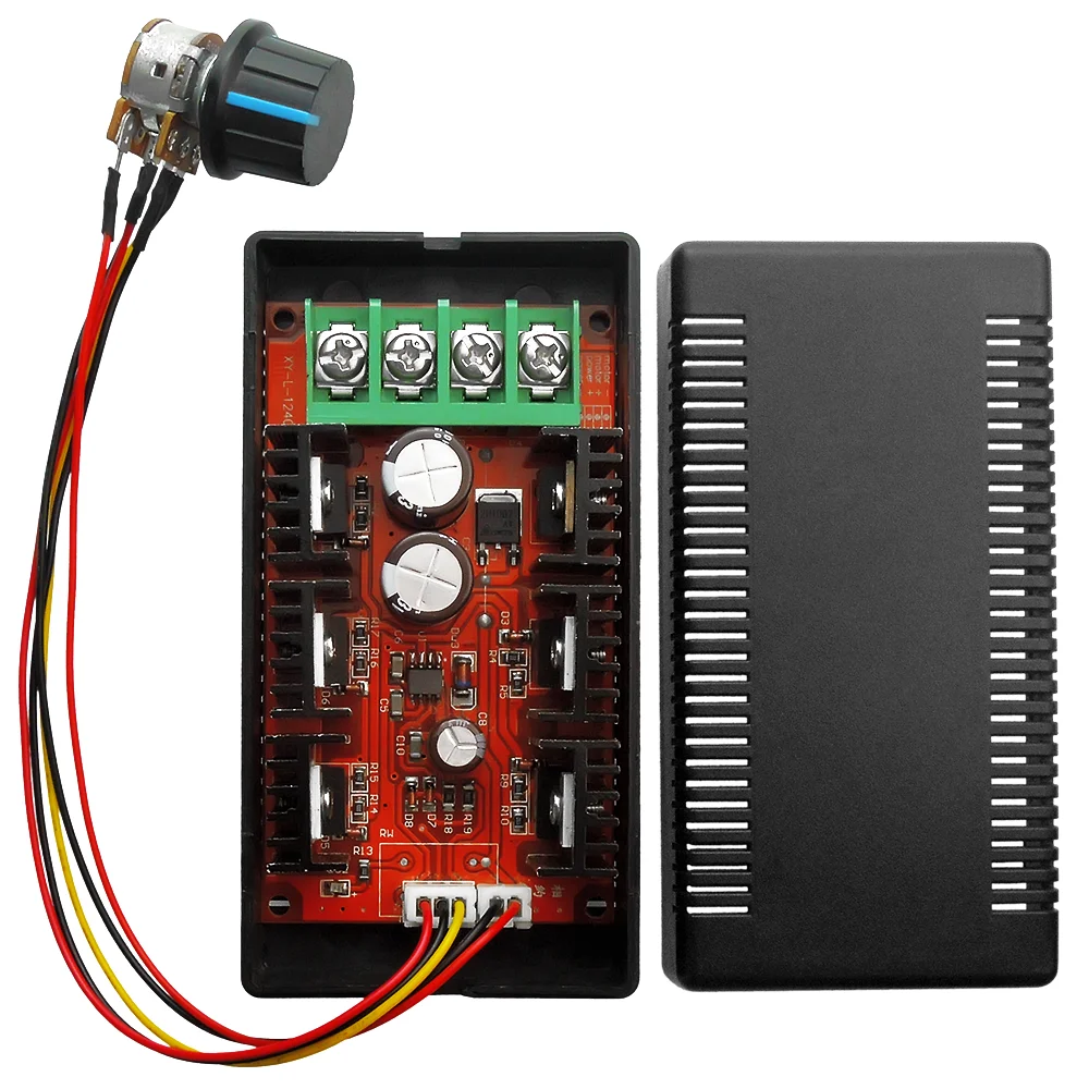 12V 24V 48V 200HZ 2000W MAX 10-50V 40A DC Motor Speed Control PWM HHO RC Controller