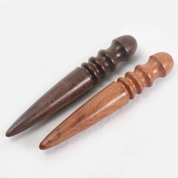 Sewing Accessories Durable Leather Craft Tool Round Wood Leather Edge Slicker Multi-Size Burnisher Leather Tool