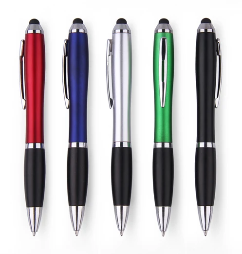 

Free 1 Color Logo 1500pcs/lot Metallic Color Touch Screen Stylus Ball Pen with Customized Logo Promotional Pens Advertising