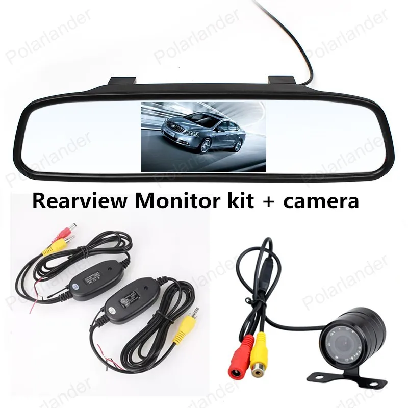 

Car Rear View Mirror Monitor for Car Rear reversing backup night vision reverse parking camera ,free shipping