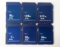 SD Card 16MB 32MB 64MB 128MB 256MB 512 MB 1GB 2GB SD Secure Digital Flash Memory Card Tarjeta Carte Free Shipping