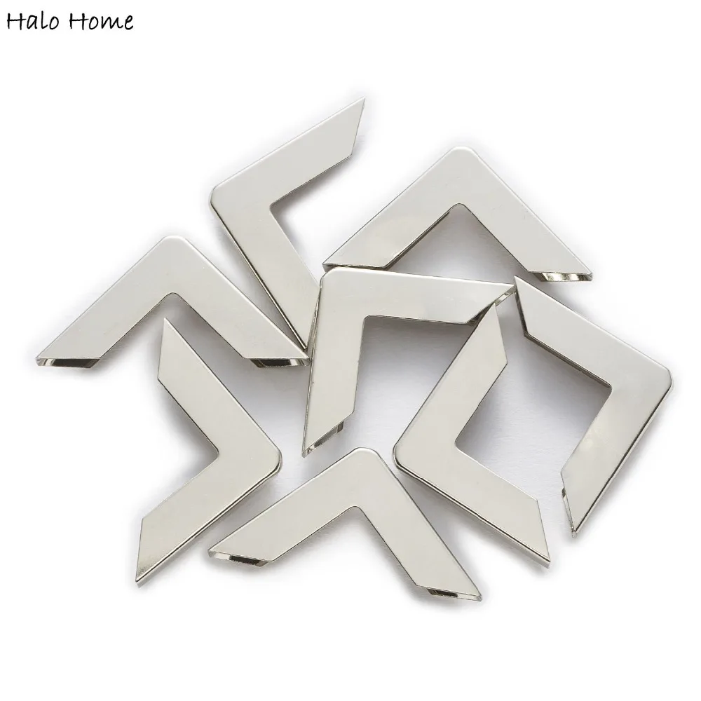 25pcs 2 Color Scrapbooking Book Albums Diary Cover Corner Menu Folders Bags Box Metal Corner Protectors Decor Side 30mm