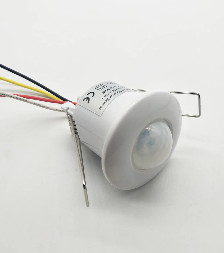 intelligent silent dry contact 12V-24V Ceiling mini embedded infrared human body motion sensor switch  reed switch signal